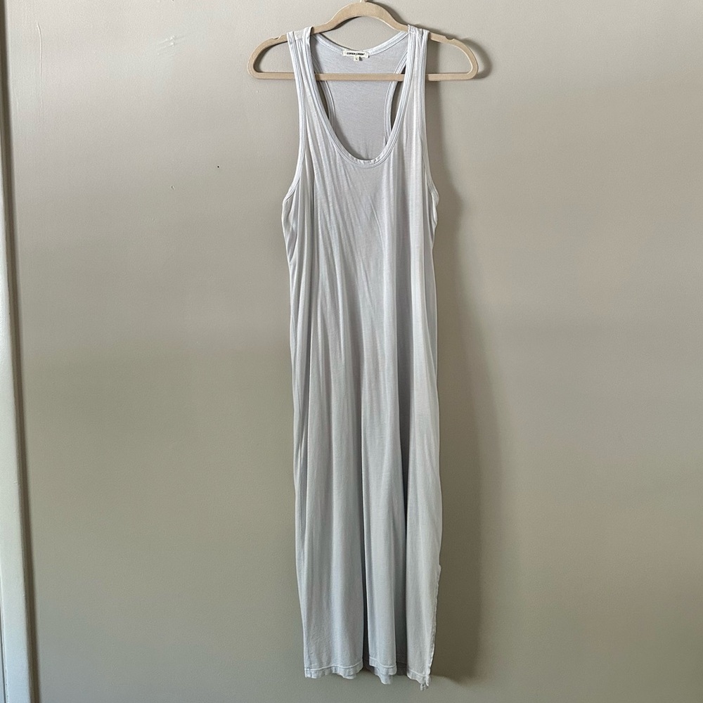 Cotton Citizen Pale Blue Racerback Maxi Dress Size Large Minimal